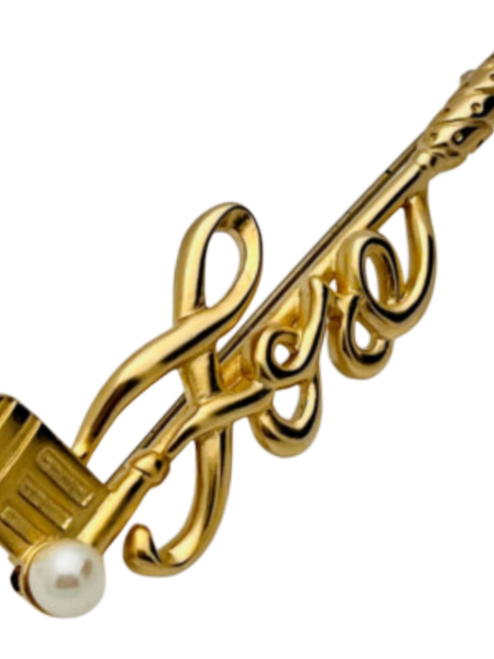Fore Golf Pearl Like Accent Brooch